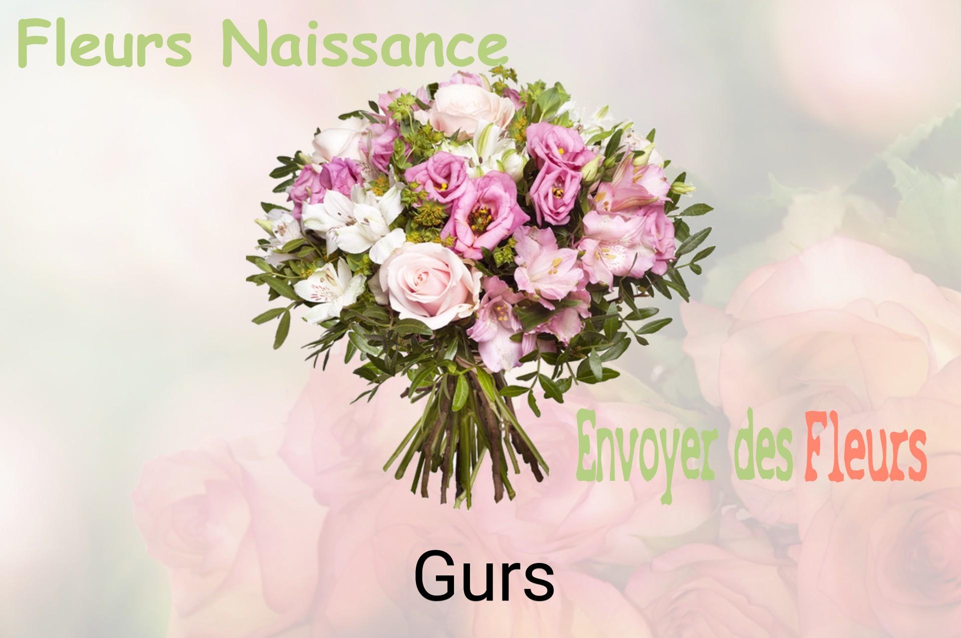 Bouquet de fleurs de naissance livré à Gurs